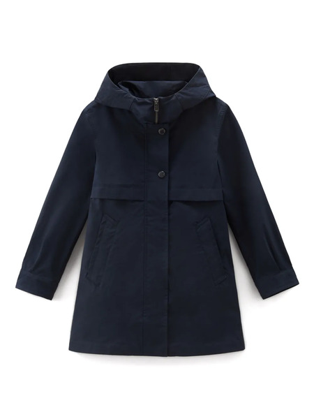  Woolrich Kids Summer Hooded Parka - Blue 
