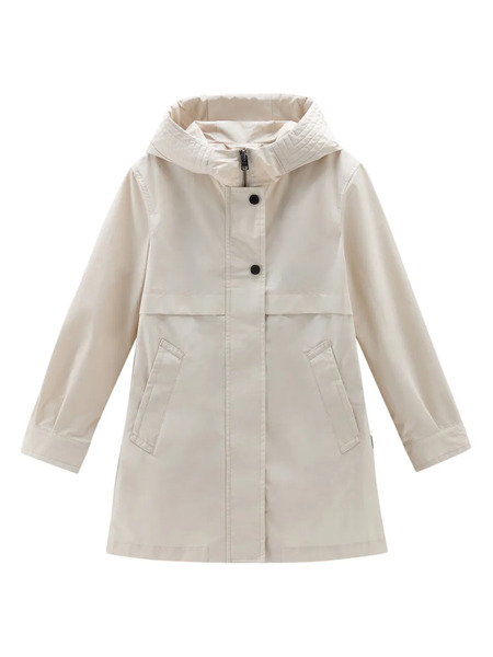  Woolrich Kids Summer Hooded Parka - Neutrals 