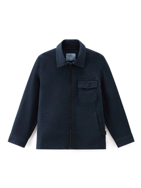  Woolrich Kids Zip-up Long-sleeve Shirt - Blue 