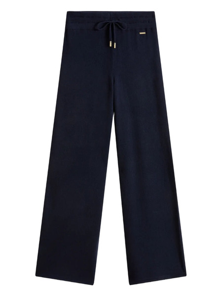  Woolrich Knitted Drawstring Straight Trousers - Blue 