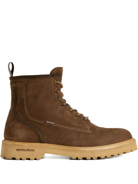  Woolrich Lace-up Zip Boots - Brown 