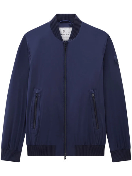  Woolrich Logo-appliqué Bomber Jacket - Blue 