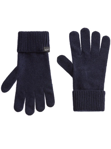  Woolrich Logo-appliqué Wool Gloves - Blue 