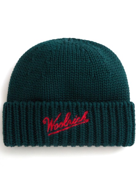  Woolrich Logo-embroidered Beanie - Green 