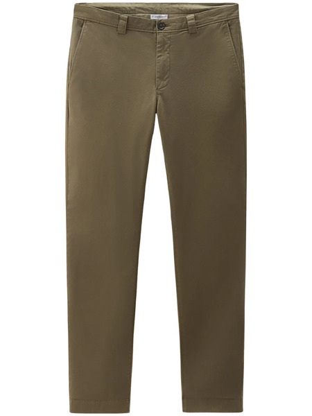  Woolrich Logo-embroidered Chinos - Green 