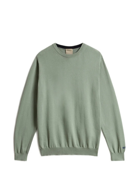  Woolrich Logo-embroidered Crew-neck Sweatshirt - Green 