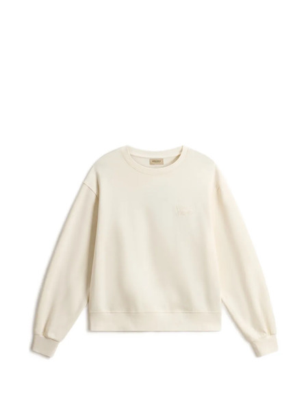  Woolrich Logo-embroidered Crew-neck Sweatshirt - Neutrals 