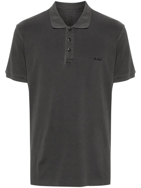  Woolrich Logo-embroidered Polo Shirt - Black 