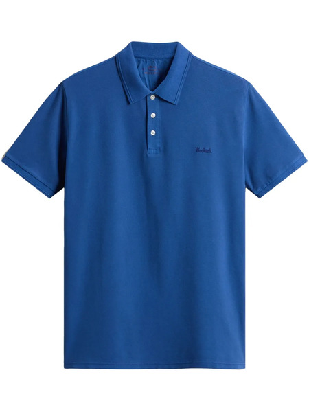  Woolrich Logo-embroidered Polo Shirt - Blue 