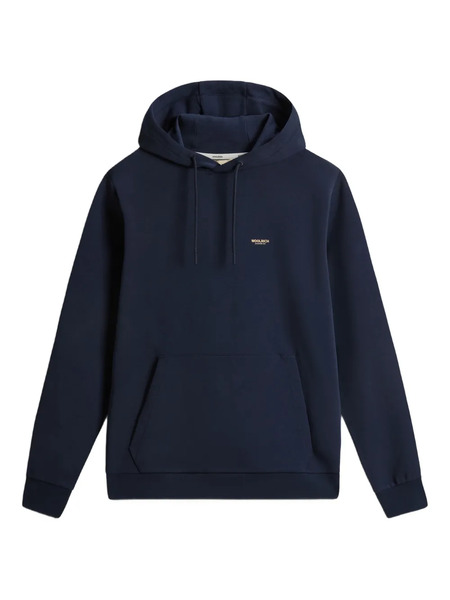  Woolrich Logo Interlock Hoodie - Black 