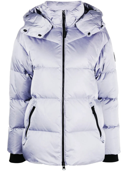 Woolrich Logo-patch Hooded Padded Jacket - Purple 