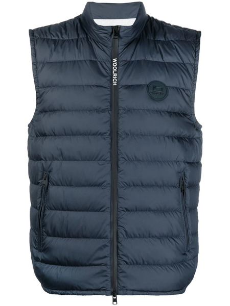  Woolrich Logo-patch Padded Gilet - Blue 
