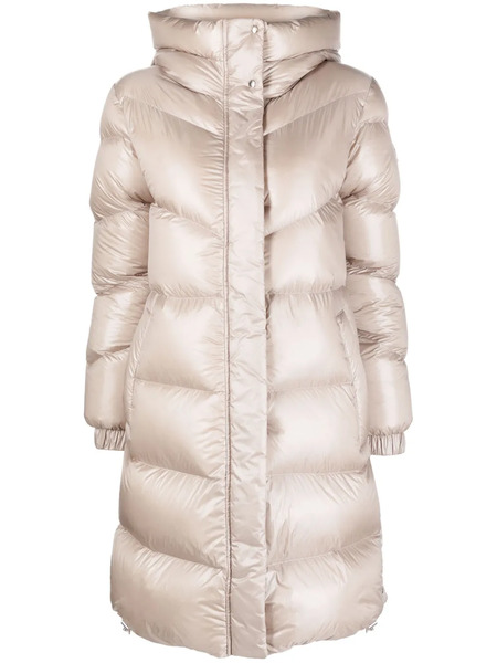  Woolrich Logo-patch Padded Hooded Coat - Neutrals 
