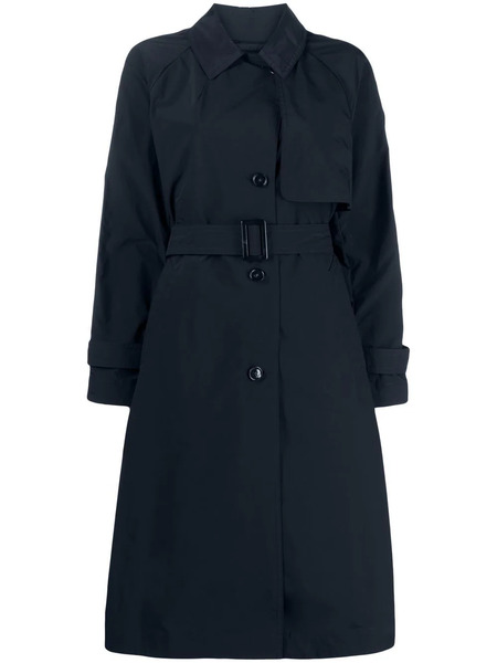  Woolrich Logo-patch Trench Coat - Blue 
