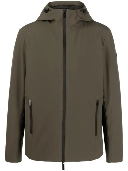  Woolrich Logo-patch Zip-up Hooded Jacket - Green 