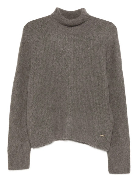  Woolrich Logo-plaque Sweater - Grey 