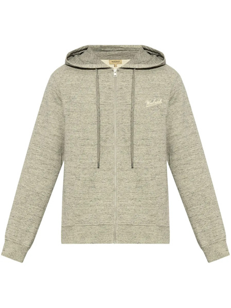  Woolrich Logo-print Hoodie - Grey 