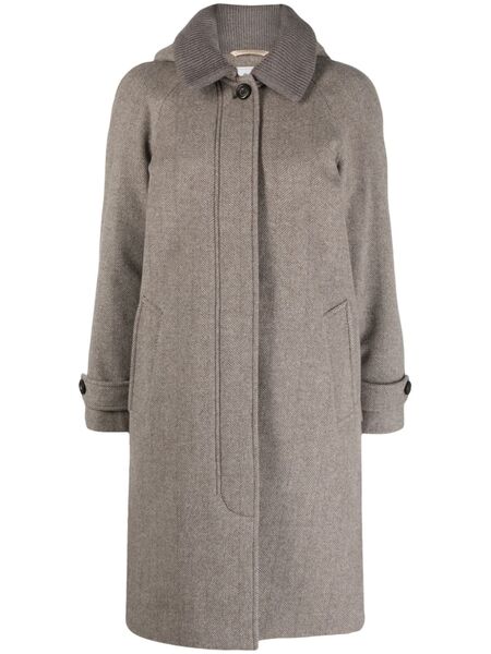  Woolrich Luxe Virgin Wool Coat - Brown 