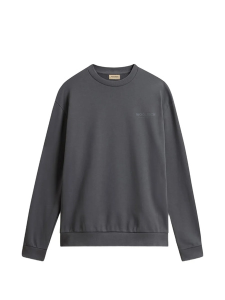  Woolrich Macro Logo Crew-neck Sweatshirt - Grey 