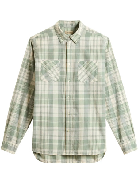  Woolrich Madras-checked Shirt - Green 