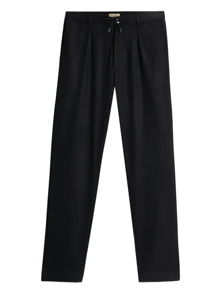  Woolrich Milton Drawstring Flannel Trousers - Black 