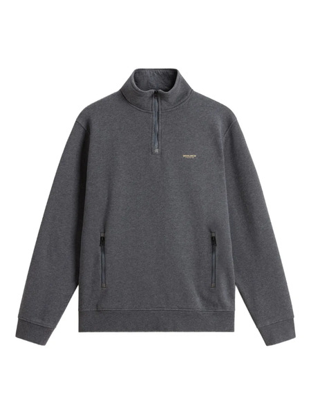  Woolrich Mixmedia Zip Sweatshirt - Grey 