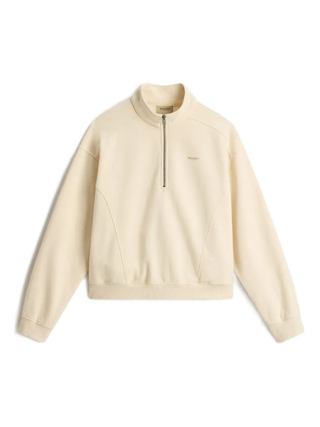  Woolrich Mock-neck Zip-up Sweatshirt - Neutrals 