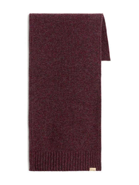  Woolrich Mouline Ribbed Wool Scarf - Red 