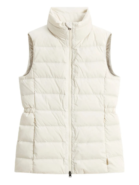  Woolrich Padded High-neck Gilet - White 