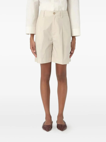  Woolrich Pleated Button Shorts - Neutrals 