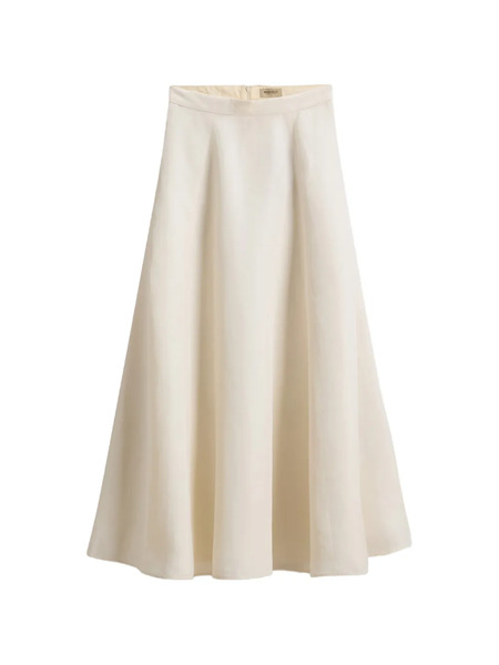  Woolrich Pleated Maxi Skirt - White 