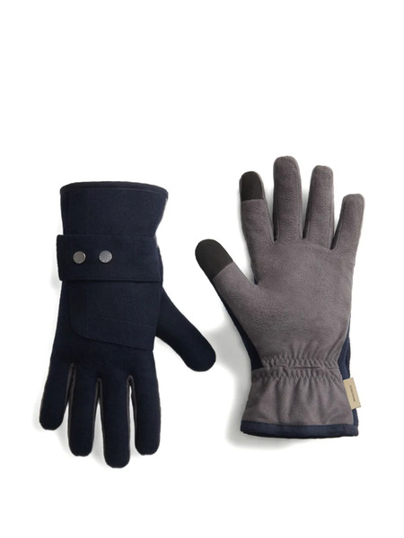  Woolrich Press-stud Wool Gloves - Blue 