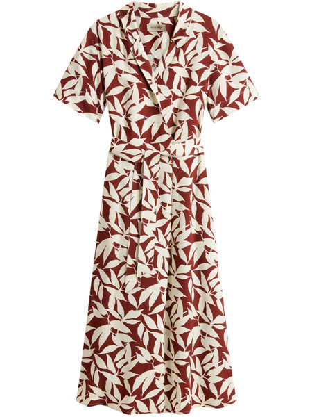  Woolrich Printed Mid Dress - Red 