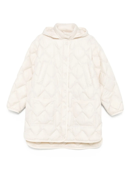  Woolrich Quilted Hooded Coat - Neutrals 