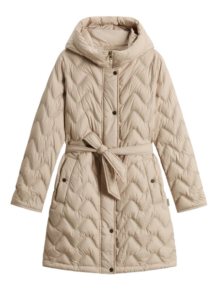  Woolrich Quilted Hooded Parka - Neutrals 