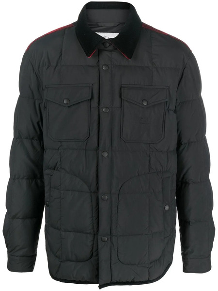  Woolrich Quilted Press-stud Fastening Jacket - Black 