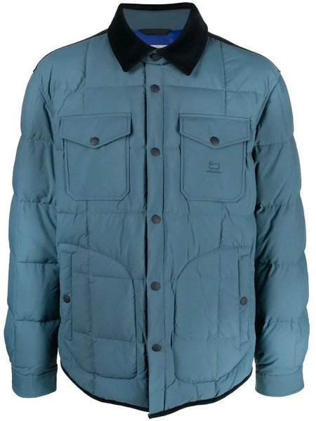  Woolrich Quilted Press-stud Fastening Jacket - Blue 