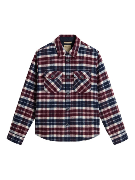  Woolrich Ranger Check Pocket Overshirt - Blue 