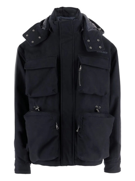  Woolrich Removable-hood Zip Jacket - Blue 