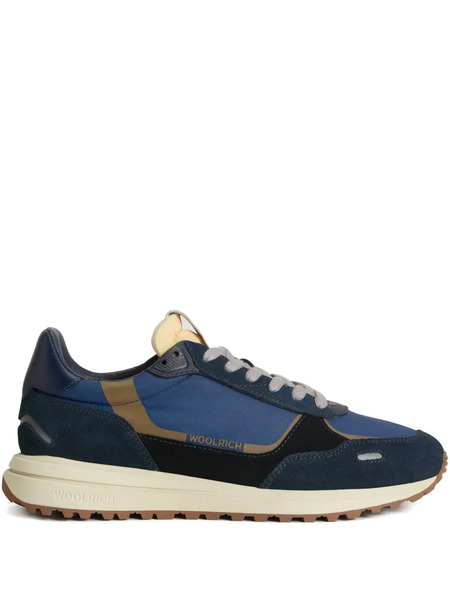  Woolrich Retro Suede Panelled Sneakers - Blue 