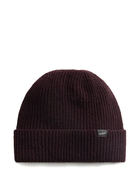  Woolrich Ribbed Beanie - Black 