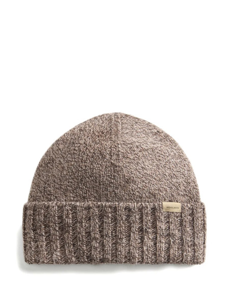  Woolrich Ribbed-brim Beanie - Neutrals 