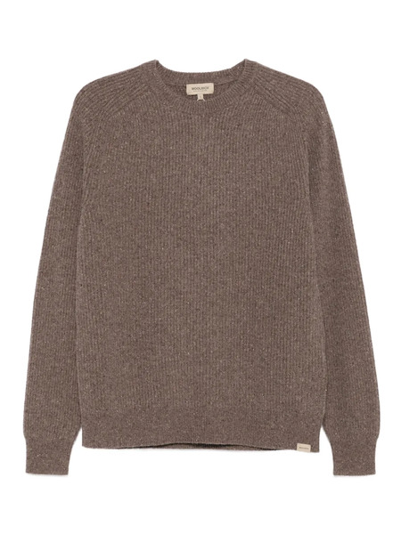  Woolrich Ribbed Crew-neck Sweater - Brown 