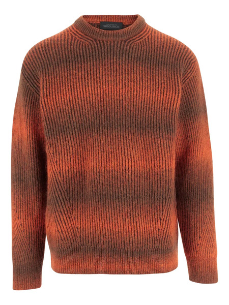  Woolrich Ribbed Crew-neck Sweater - Orange 