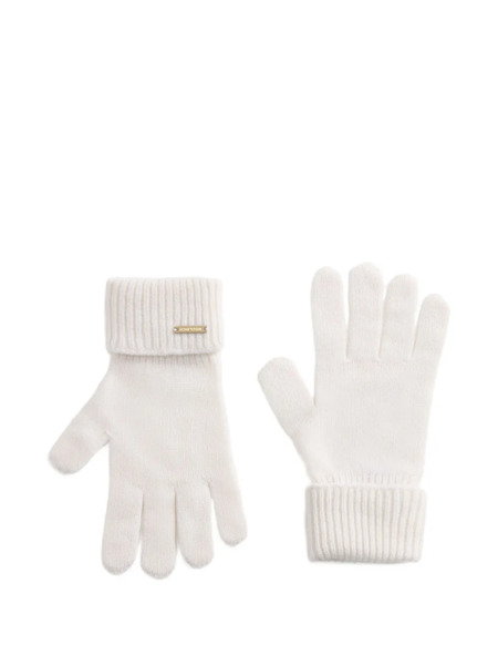  Woolrich Ribbed-cuff Cashmere Gloves - White 