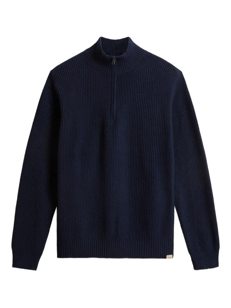  Woolrich Ribbed Half-zip Sweater - Blue 