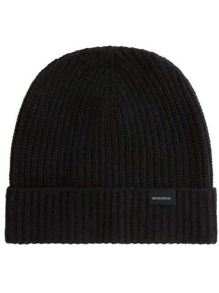  Woolrich Ribbed-knit Beanie - Black 