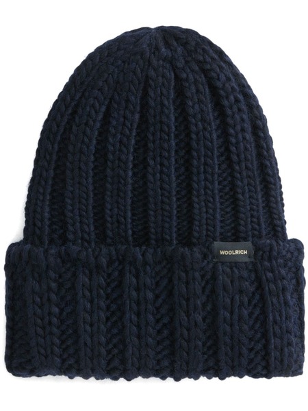  Woolrich Ribbed-knit Beanie - Blue 
