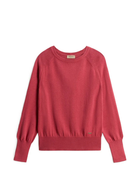  Woolrich Ribbed-knit Raglan-sleeves Sweater - Red 