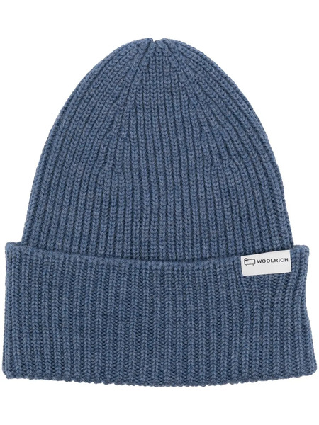  Woolrich Ribbed-knit Wool Beanie - Blue 